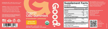 Organic Strawberry Lemonade Gummies - Good OrganicsSpecialty Supplements