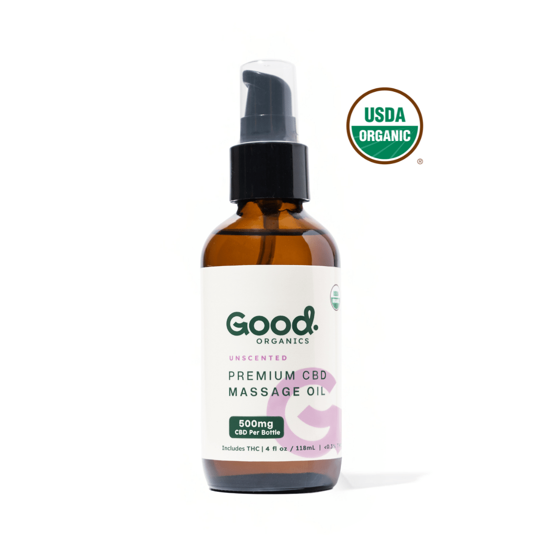 USDA Organic CBD Massage Oil with THC 500mg